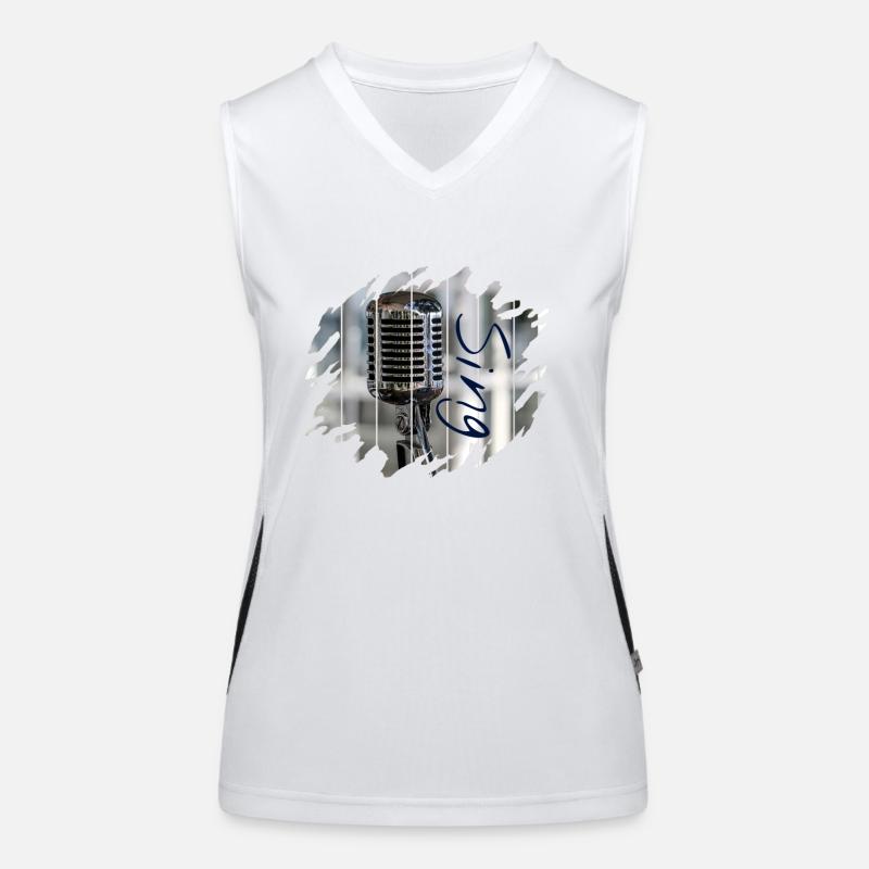 singen Funktionelles Kontrast-Tank Top für Frauen
