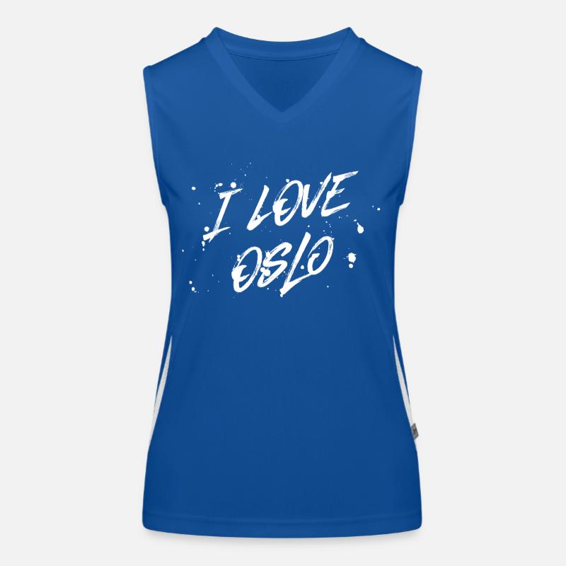 I Love Oslo Women's Functional Contrast Tank Top