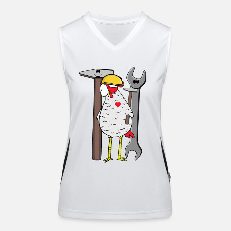 Construction de chantier de casque de sécurité de poulet d’outil de chantier Débardeur respirant contrasté Femme