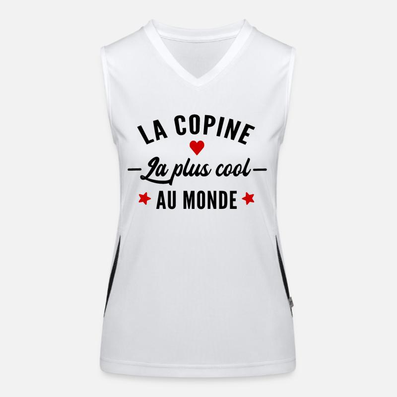 la copine la plus cool du monde / copine cool Débardeur respirant contrasté Femme