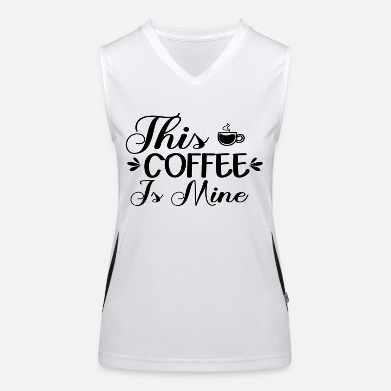 This Coffee Is Mine Funktionelles Kontrast-Tank Top für Frauen