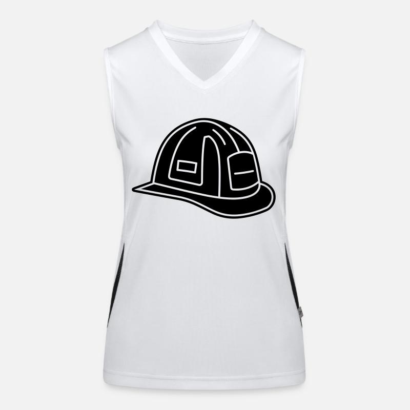 Feuerwehrhelm Funktionelles Kontrast-Tank Top für Frauen