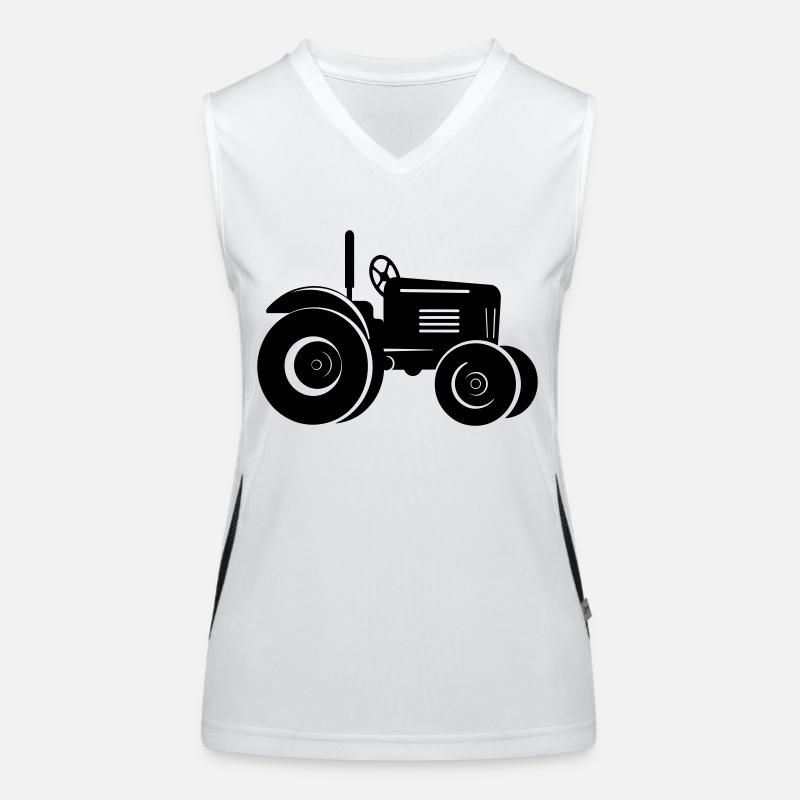 Traktor Funktionelles Kontrast-Tank Top für Frauen