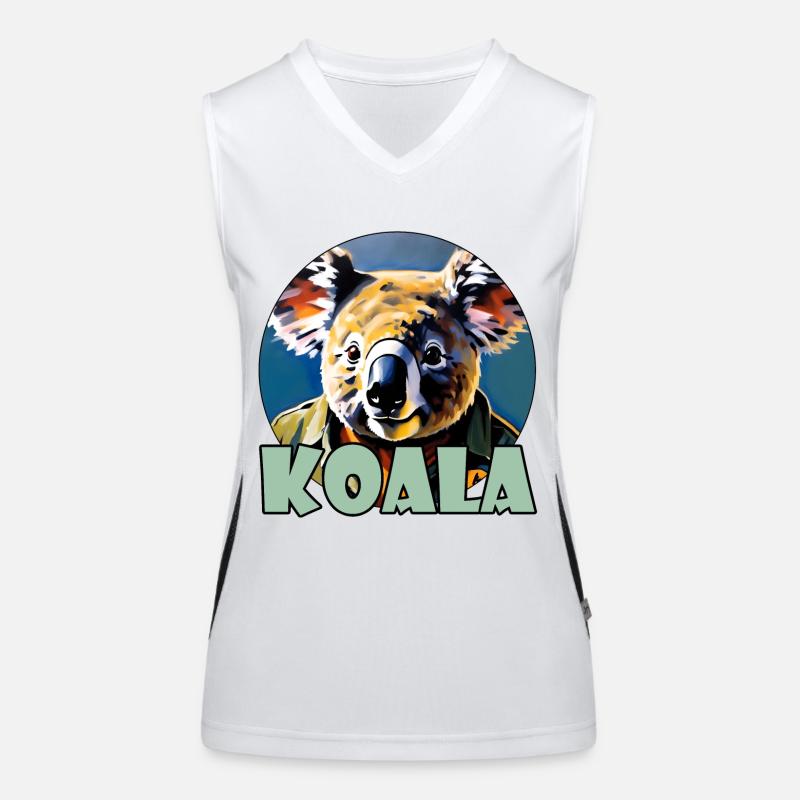 Koala / Faune / Eucalyptus / Habitants des arbres / Zoo Débardeur respirant contrasté Femme