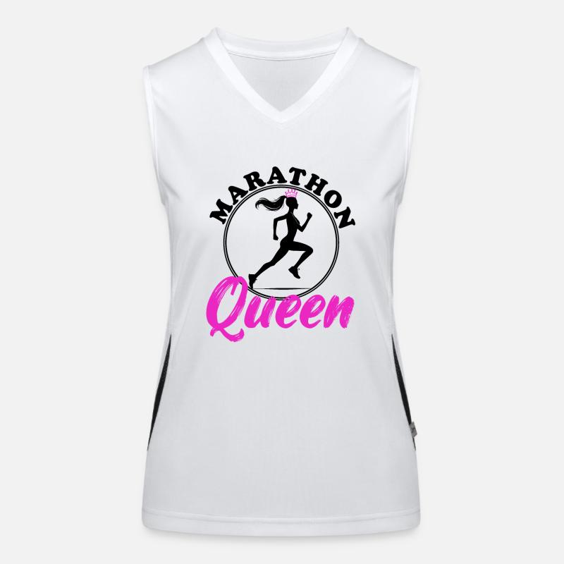 Marathon Queen Funktionelles Kontrast-Tank Top für Frauen