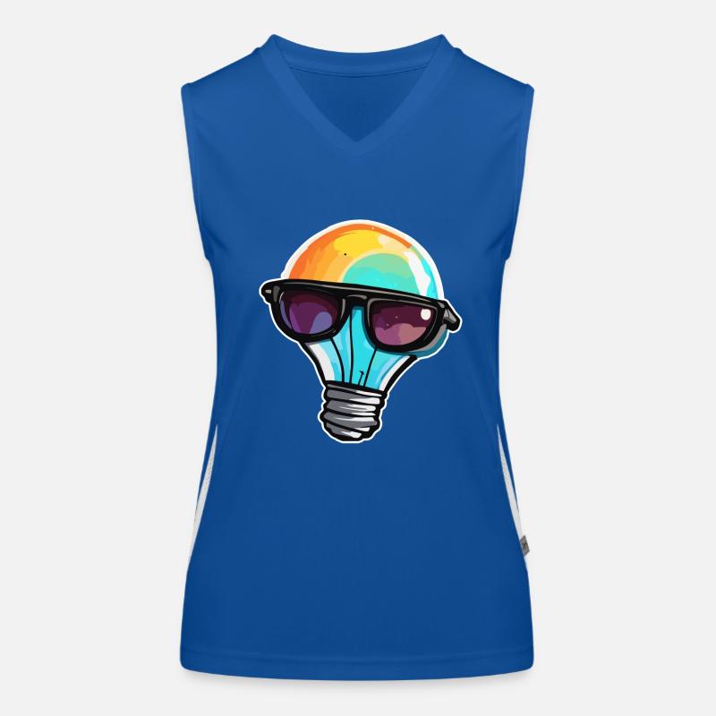 Glühbirne / Leuchtmittel / Helligkeit / Licht Funktionelles Kontrast-Tank Top für Frauen