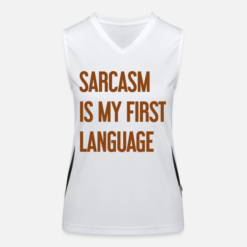 Sarcasmo Pro Top sportivo da donna in contrasto cromatico