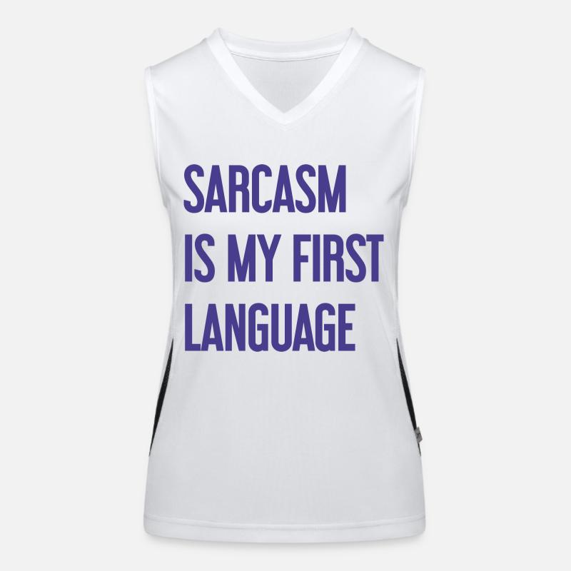 Sarkasmus-Profi Funktionelles Kontrast-Tank Top für Frauen