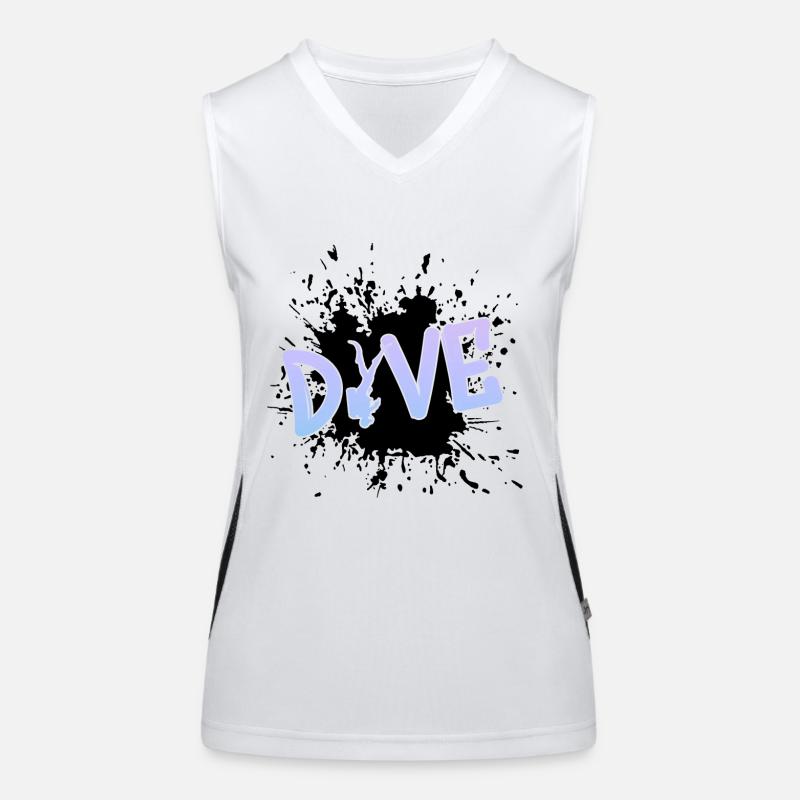 dive Funktionelles Kontrast-Tank Top für Frauen