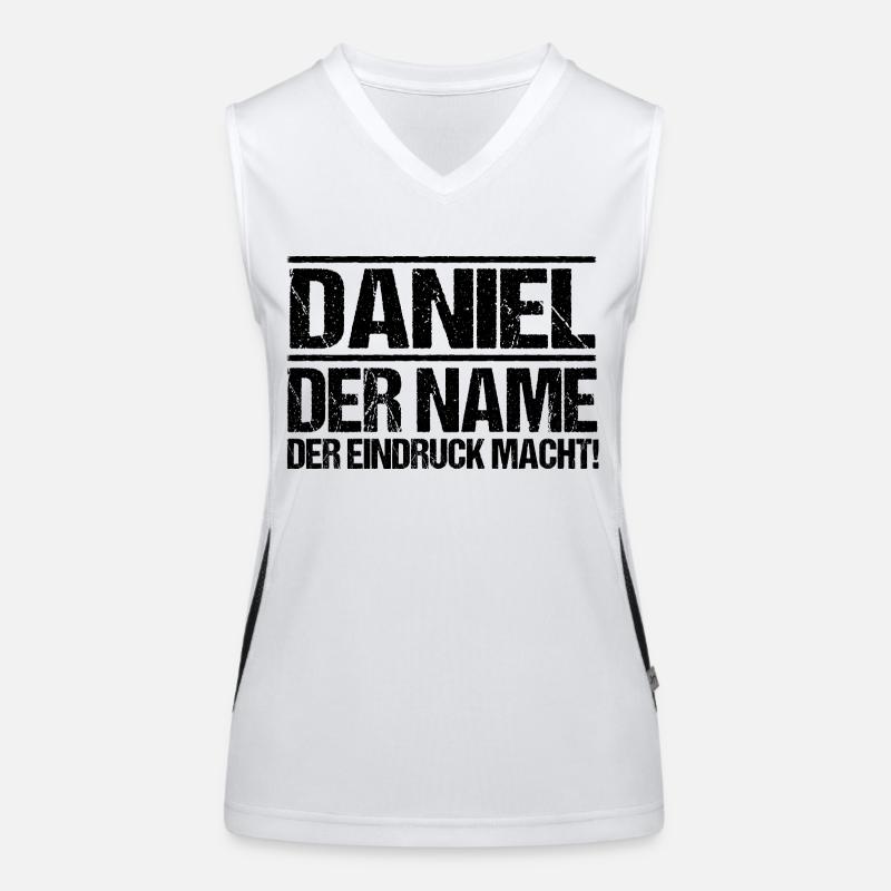 First name Daniel Women's Functional Contrast Tank Top