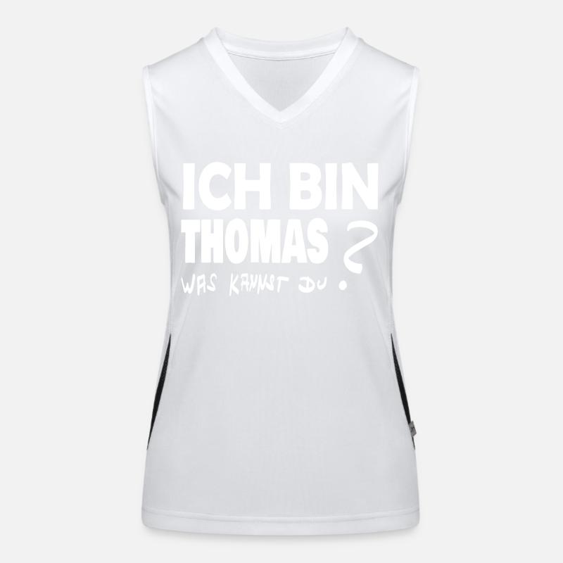 Geschenk für Thomas Funktionelles Kontrast-Tank Top für Frauen