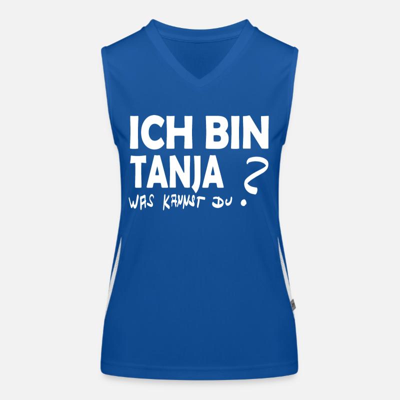 First name Tanja Women's Functional Contrast Tank Top