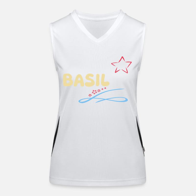 Gift Basil Women's Functional Contrast Tank Top