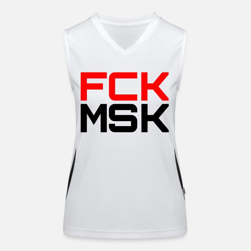 FCK MSK in Deinen WUNSCHFARBEN! Funktionelles Kontrast-Tank Top für Frauen