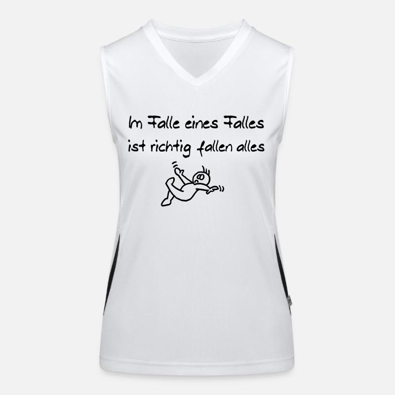 Im Falle eines Falles Funktionelles Kontrast-Tank Top für Frauen