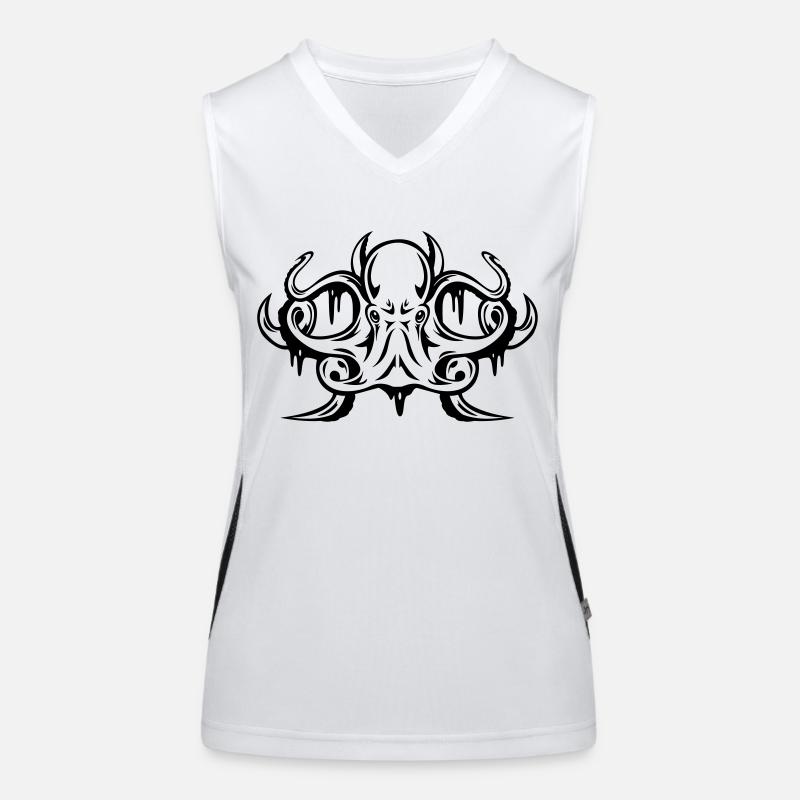 Krake Funktionelles Kontrast-Tank Top für Frauen