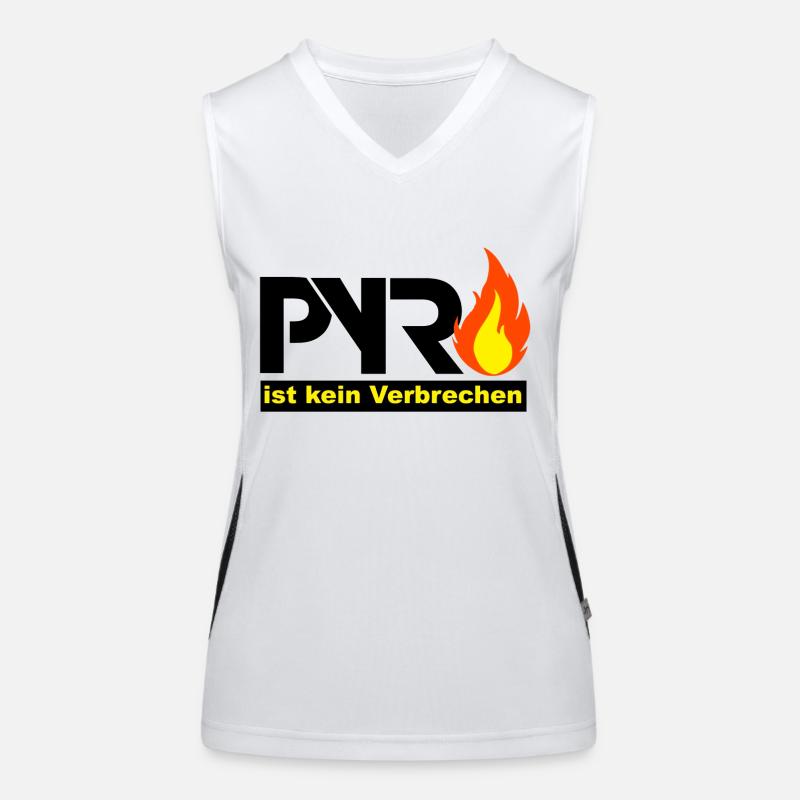 Pyro Funktionelles Kontrast-Tank Top für Frauen