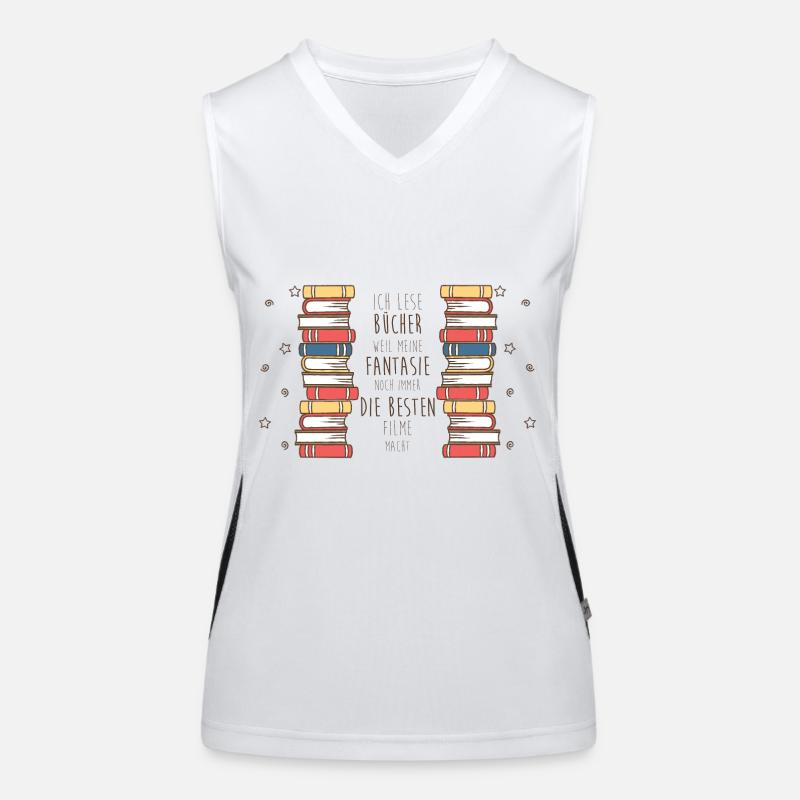 Bücher - Fantasie Funktionelles Kontrast-Tank Top für Frauen