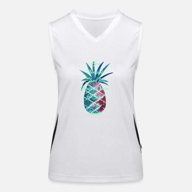 Be a Pineapple: Lapis Women's Functional Contrast Tank Top
