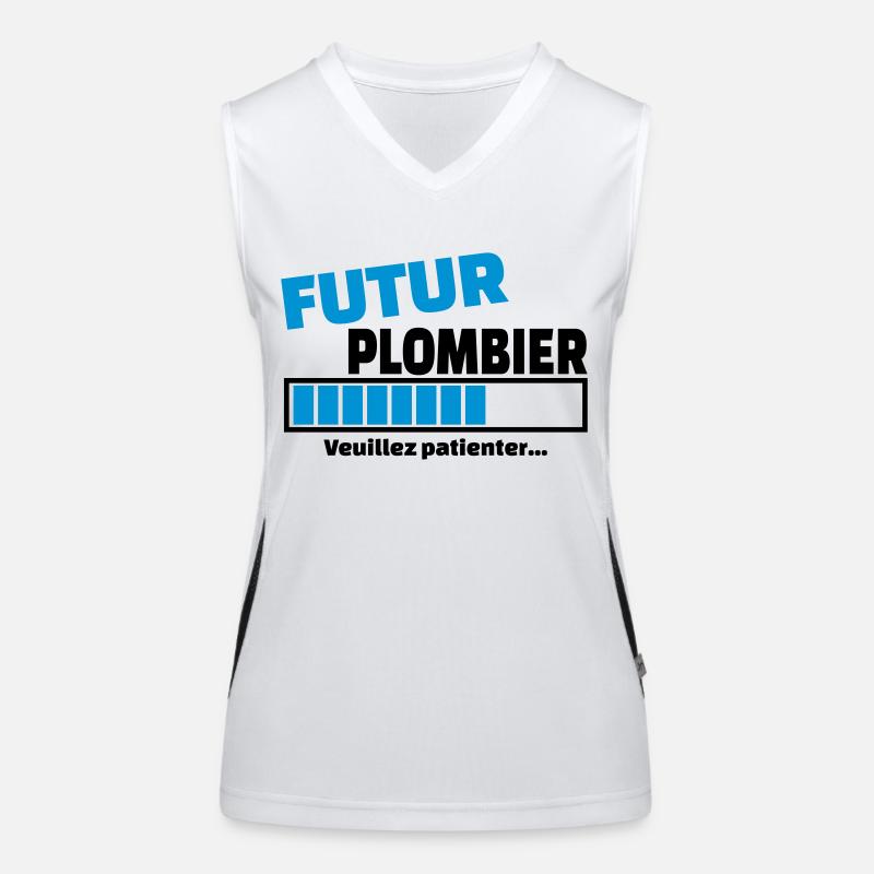 futur plombier Débardeur respirant contrasté Femme