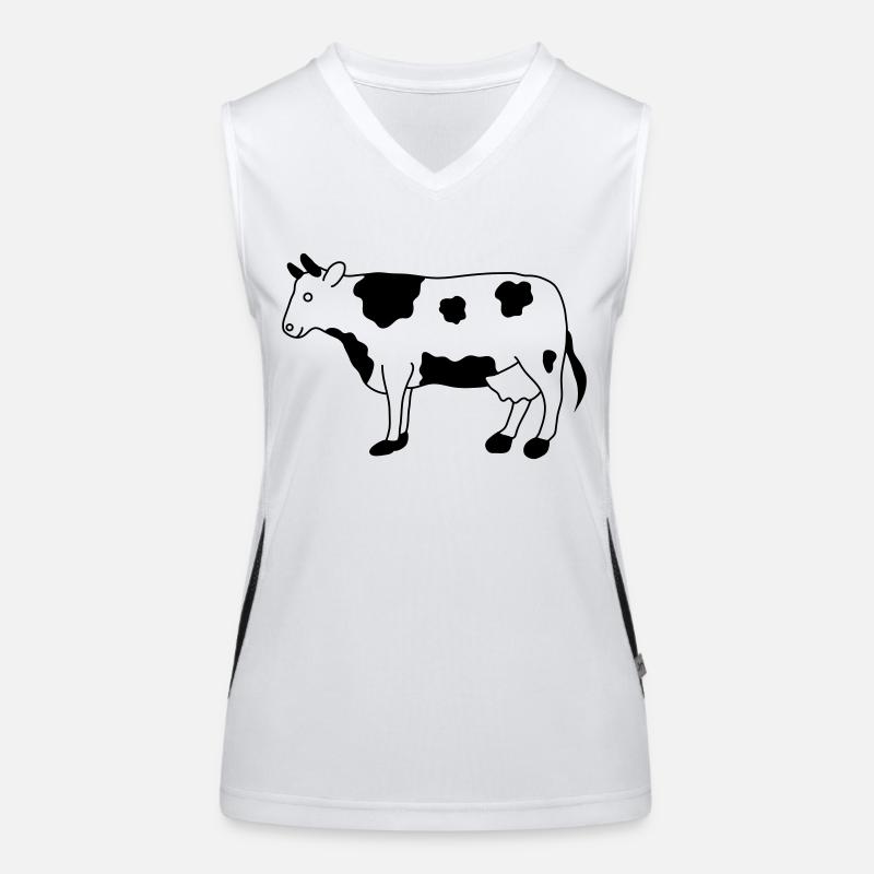 Cow Women's Functional Contrast Tank Top