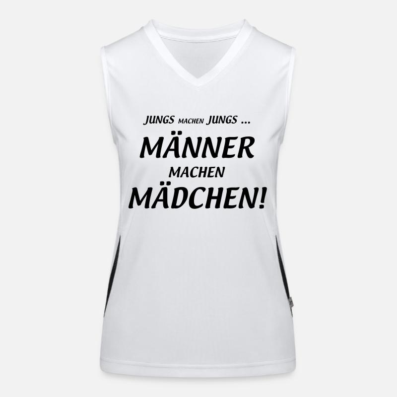 Men make girls Women's Functional Contrast Tank Top