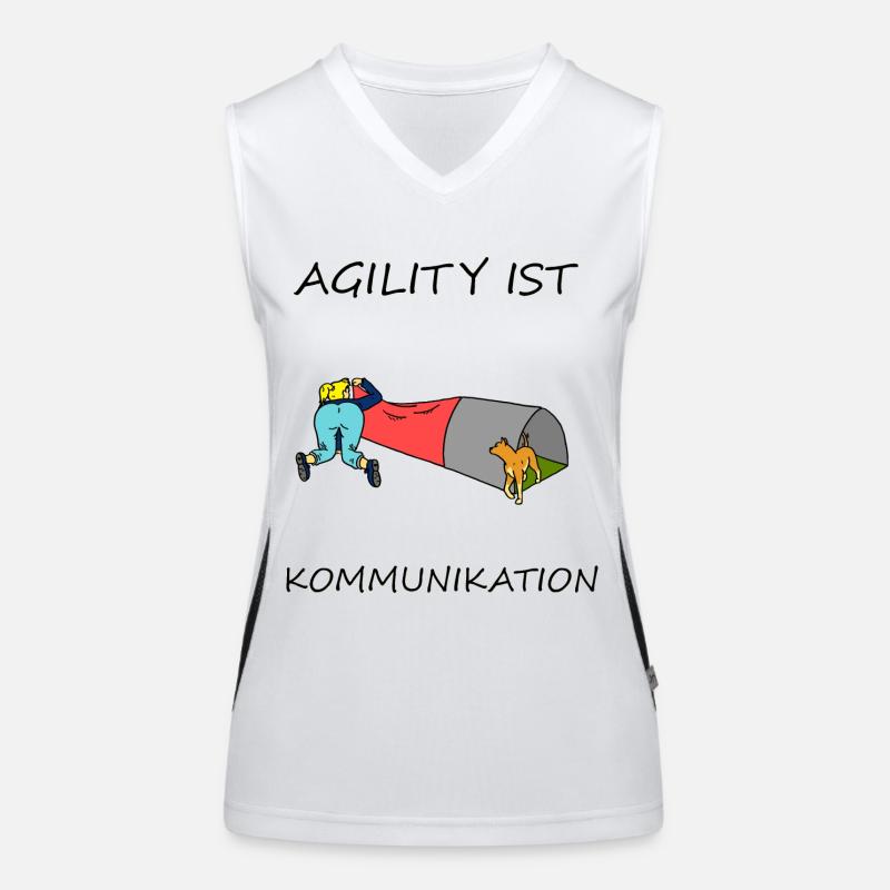 Agility is - communication Women's Functional Contrast Tank Top