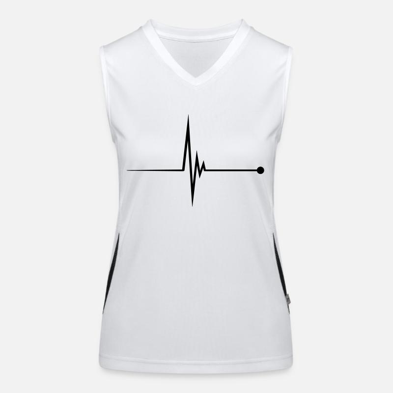 Heartbeat Pulse Women's Functional Contrast Tank Top