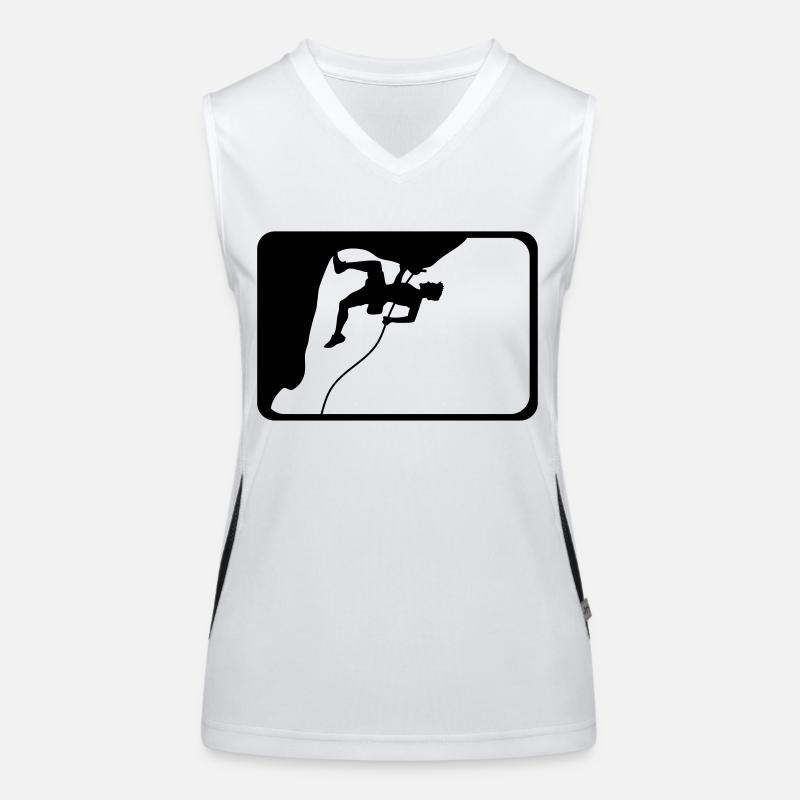 création de logo sport escalade Débardeur respirant contrasté Femme