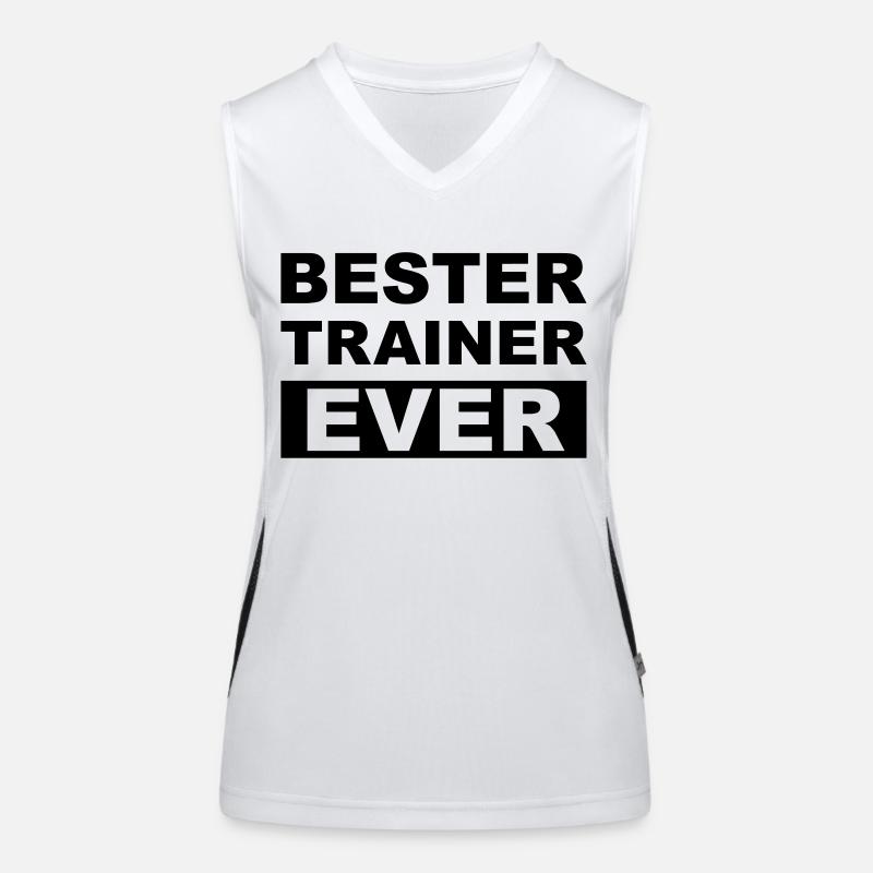 Bester Trainer ever Funktionelles Kontrast-Tank Top für Frauen