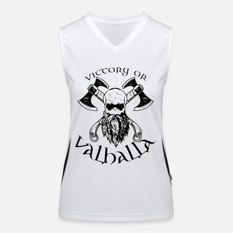 Victory or Valhalla Funktionelles Kontrast-Tank Top für Frauen