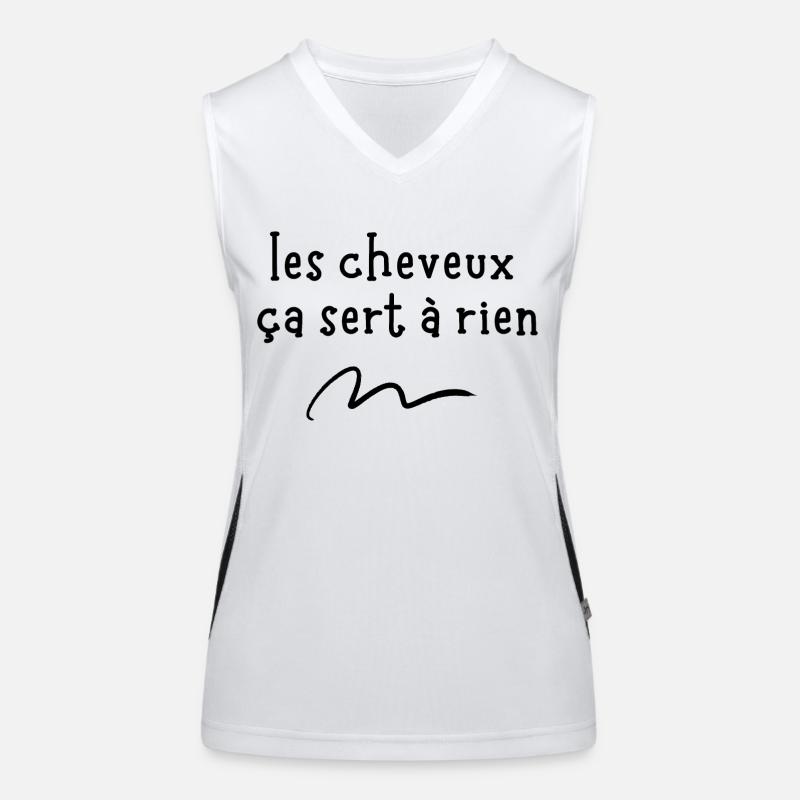 les cheveux ça sert à rien Débardeur respirant contrasté Femme