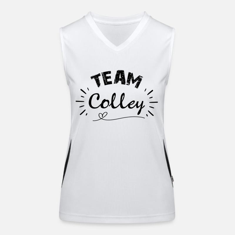 Team colley, idée cpour amis des chiens Débardeur respirant contrasté Femme
