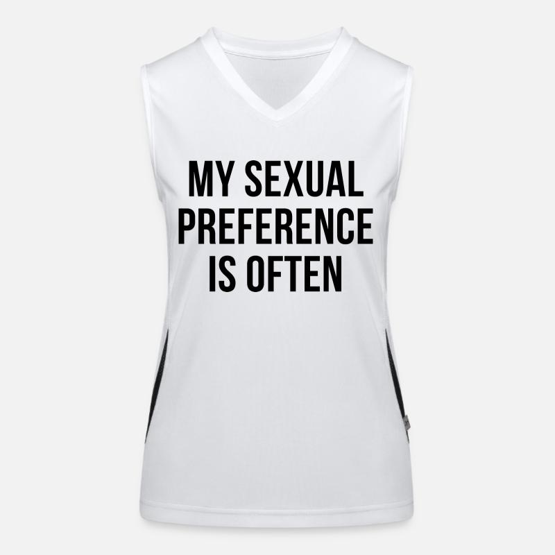 My sexual preference is often Women's Functional Contrast Tank Top