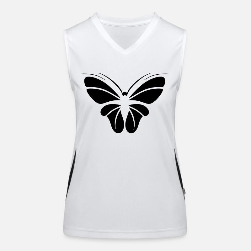 papillon Débardeur respirant contrasté Femme