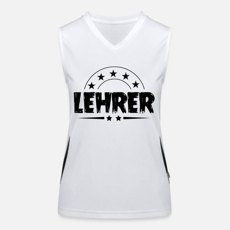 Lehrer Beruf Funktionelles Kontrast-Tank Top für Frauen