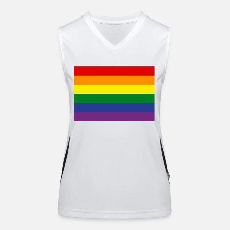 Rainbow flag Women's Functional Contrast Tank Top