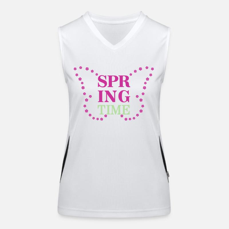 Spring Time - Der Frühling ist da! Funktionelles Kontrast-Tank Top für Frauen