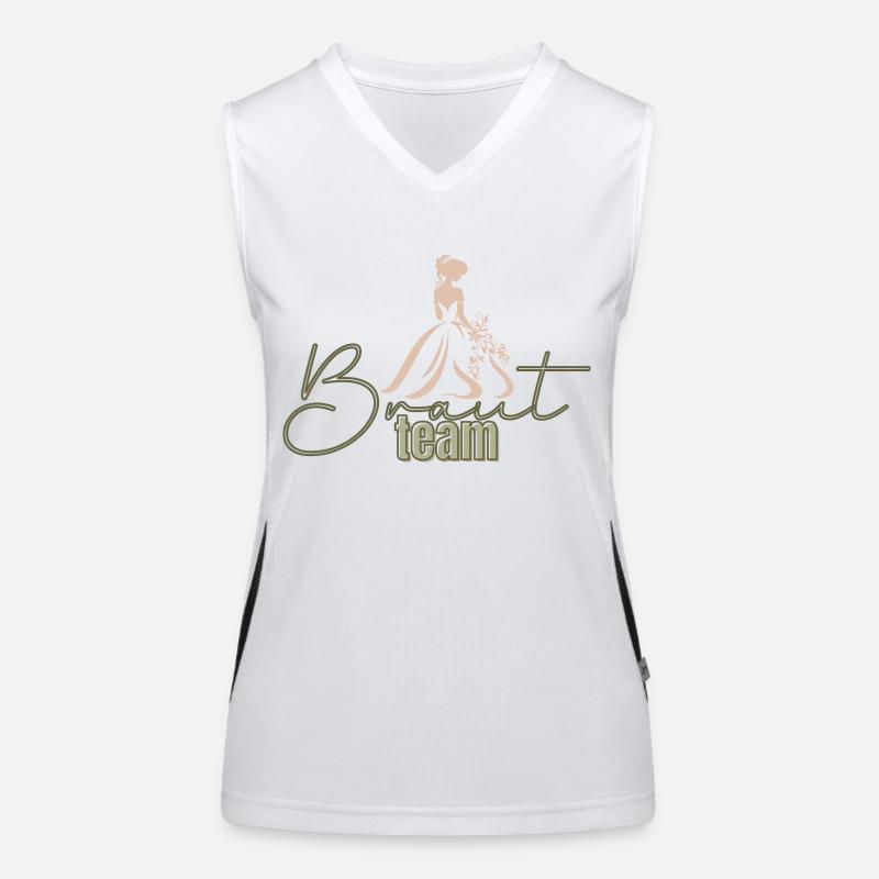 Équipe Bride Débardeur respirant contrasté Femme