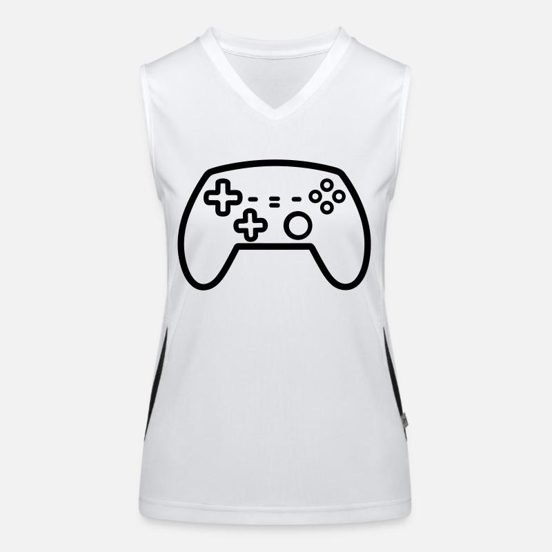 manette de jeux vidéo Débardeur respirant contrasté Femme