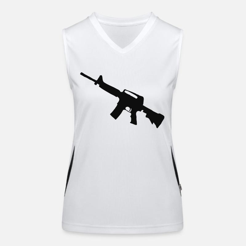 m16 Funktionelles Kontrast-Tank Top für Frauen