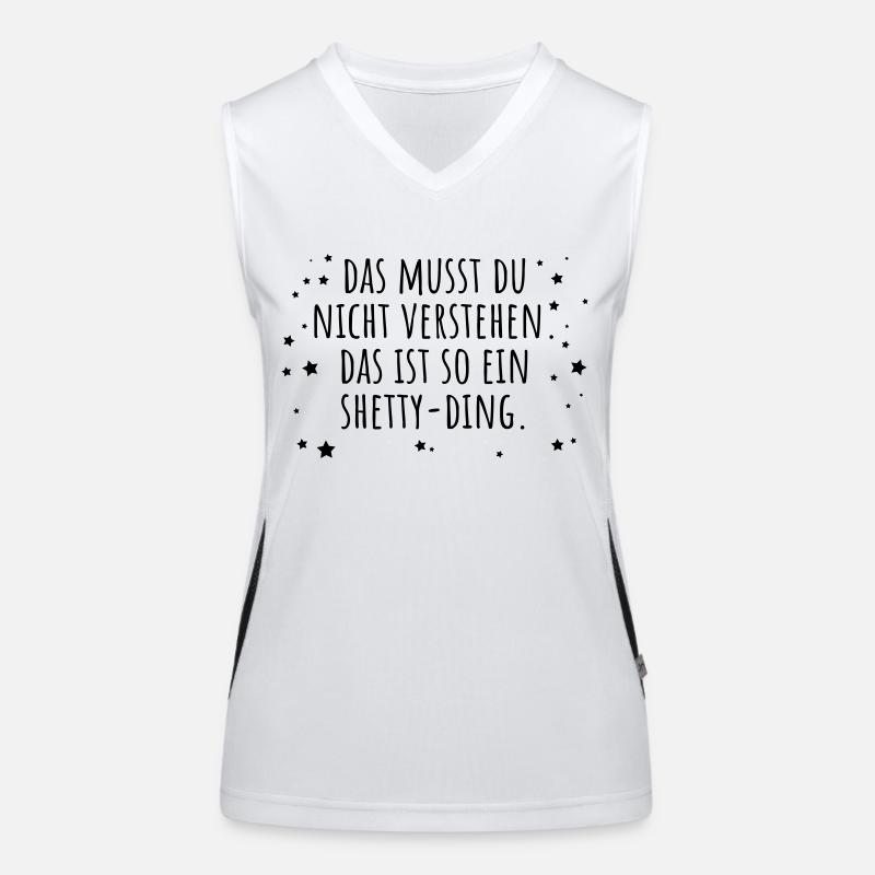 Shetty-Ding Funktionelles Kontrast-Tank Top für Frauen