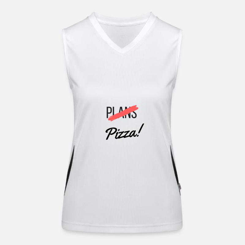 Pizza et Plans Débardeur respirant contrasté Femme