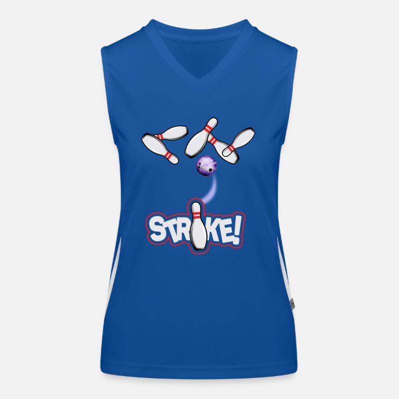 Bowling Strike Women's Functional Contrast Tank Top