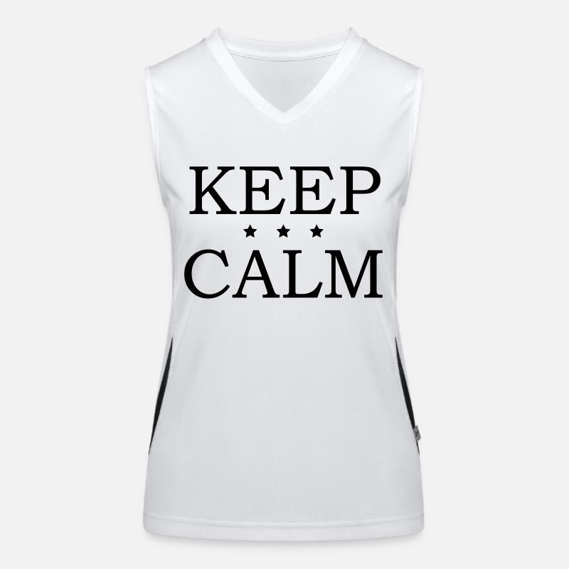 Keep Calm Débardeur respirant contrasté Femme