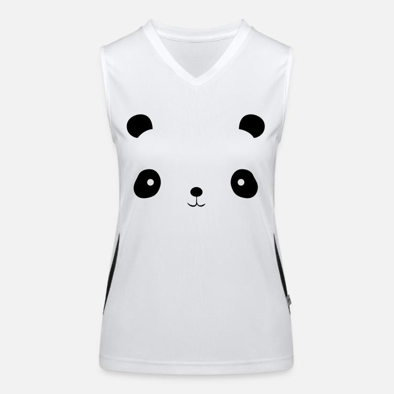 visage de panda Débardeur respirant contrasté Femme