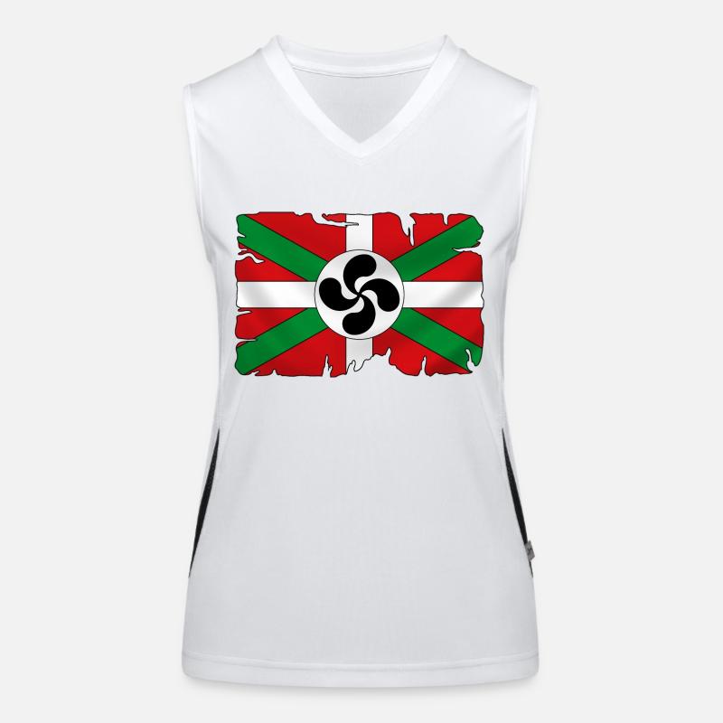 Drapeau Basque Débardeur respirant contrasté Femme