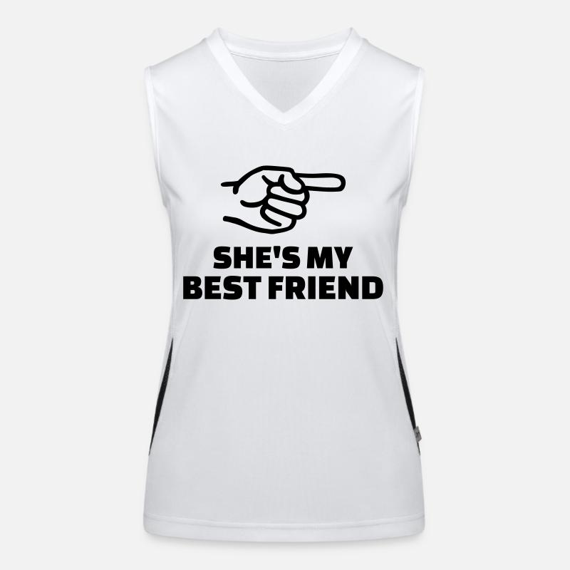 Freundin Funktionelles Kontrast-Tank Top für Frauen