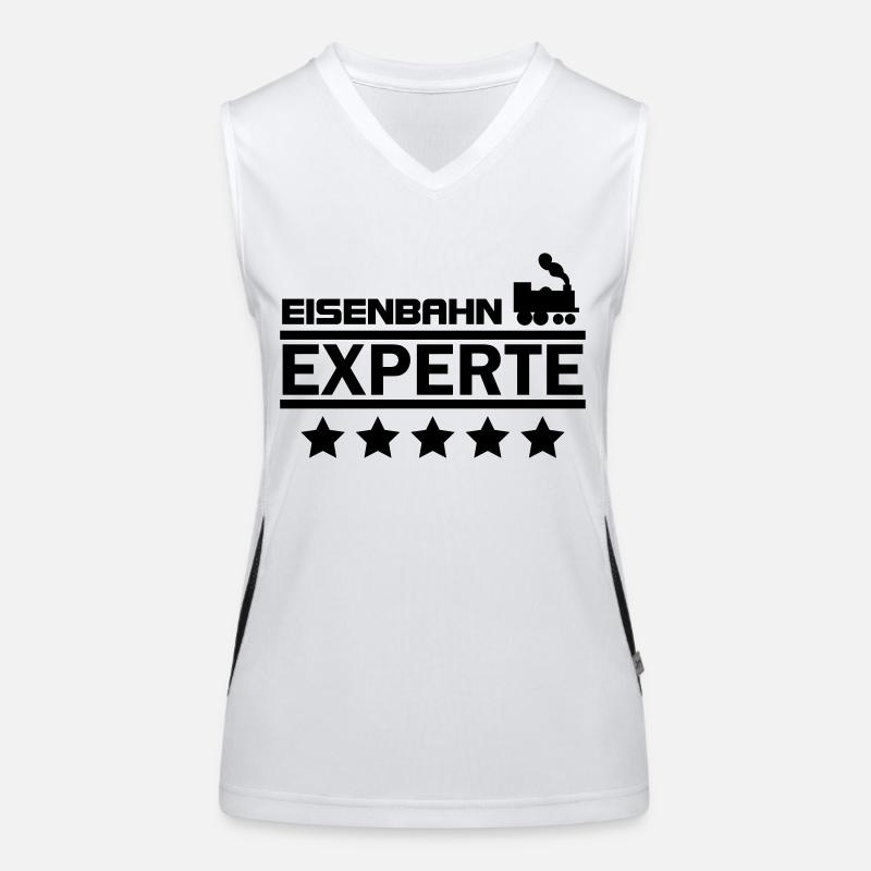 eisenbahn experte Funktionelles Kontrast-Tank Top für Frauen