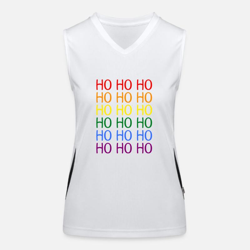 Hohoho Rainbow LGBT Women's Functional Contrast Tank Top